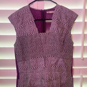 Ports 1961 Silk Couture Dress, Purple and Grey